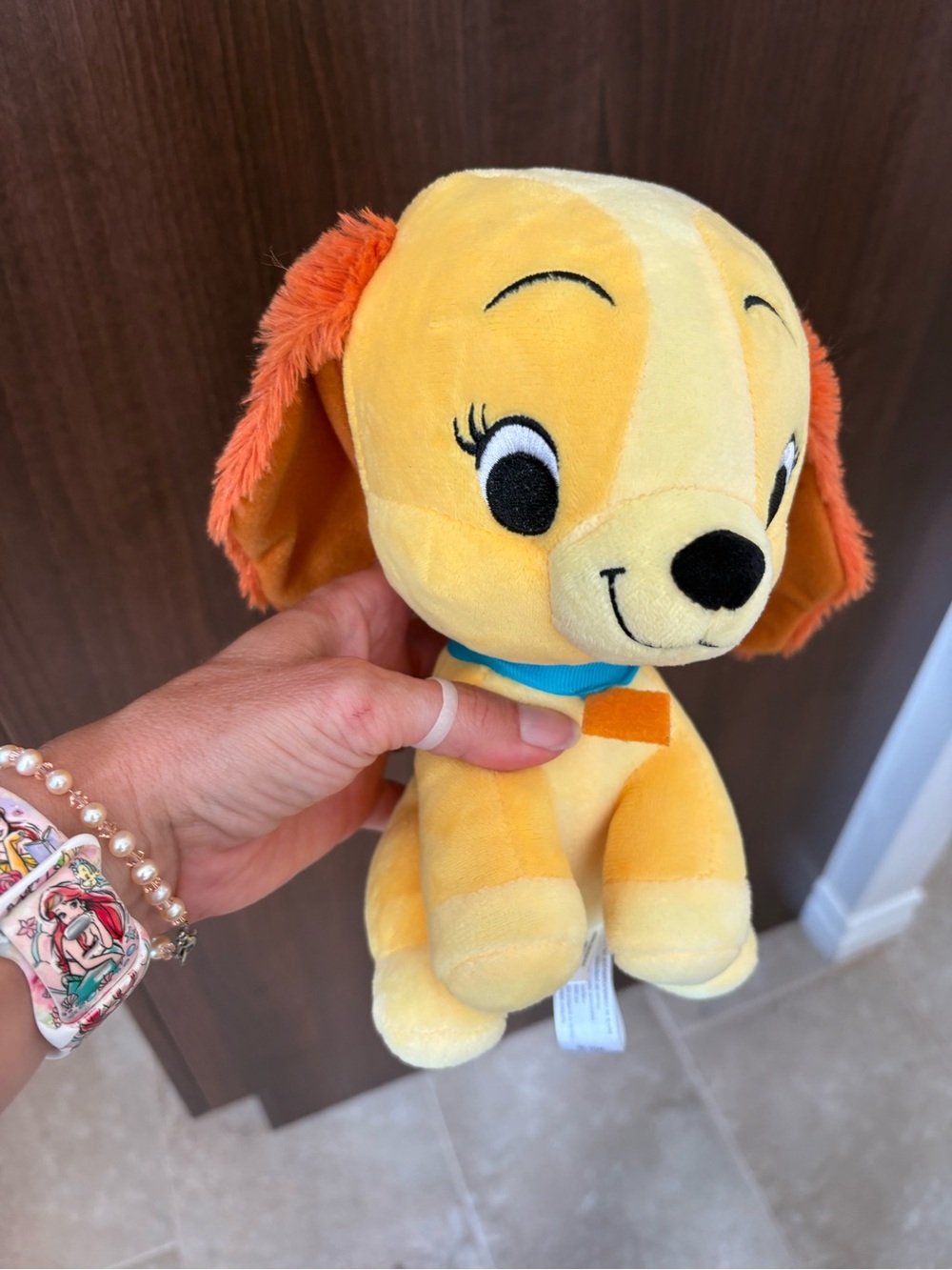 Disney lady and the tramp Puppy Toy with Orange Ears